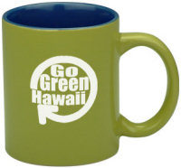 Ceramic Mugs: 11oz Exotic Two Tone Coffee Mugs